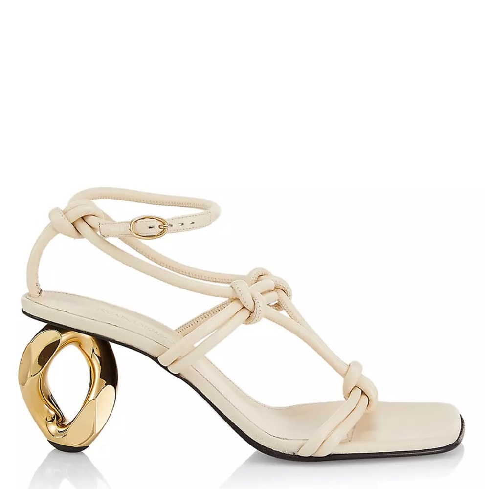 JW Anderson Leather Chain Heel Sandal